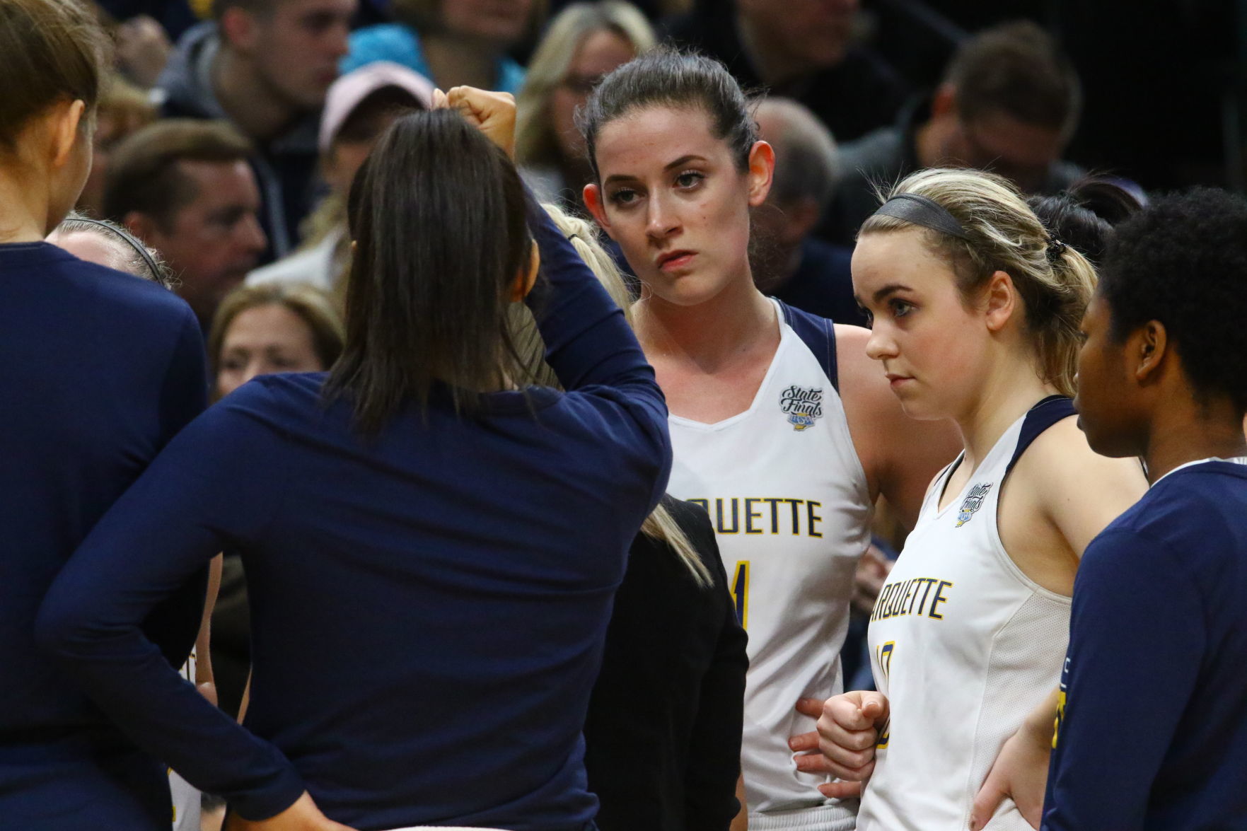Gallery: Girls Basketball State Finals: Marquette Catholic vs. Vincennes Rivet